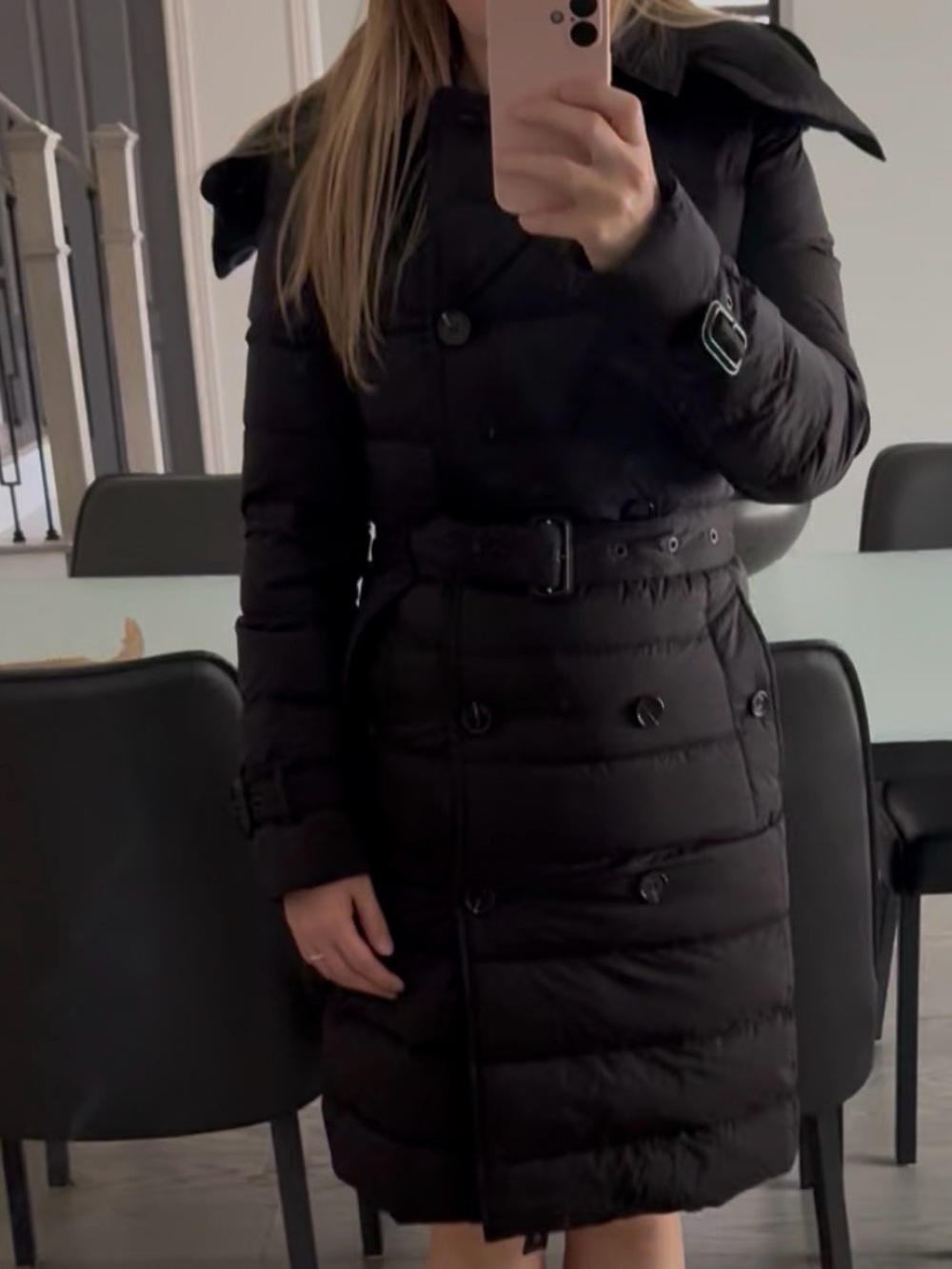 Burberry Hooded Belted Coat